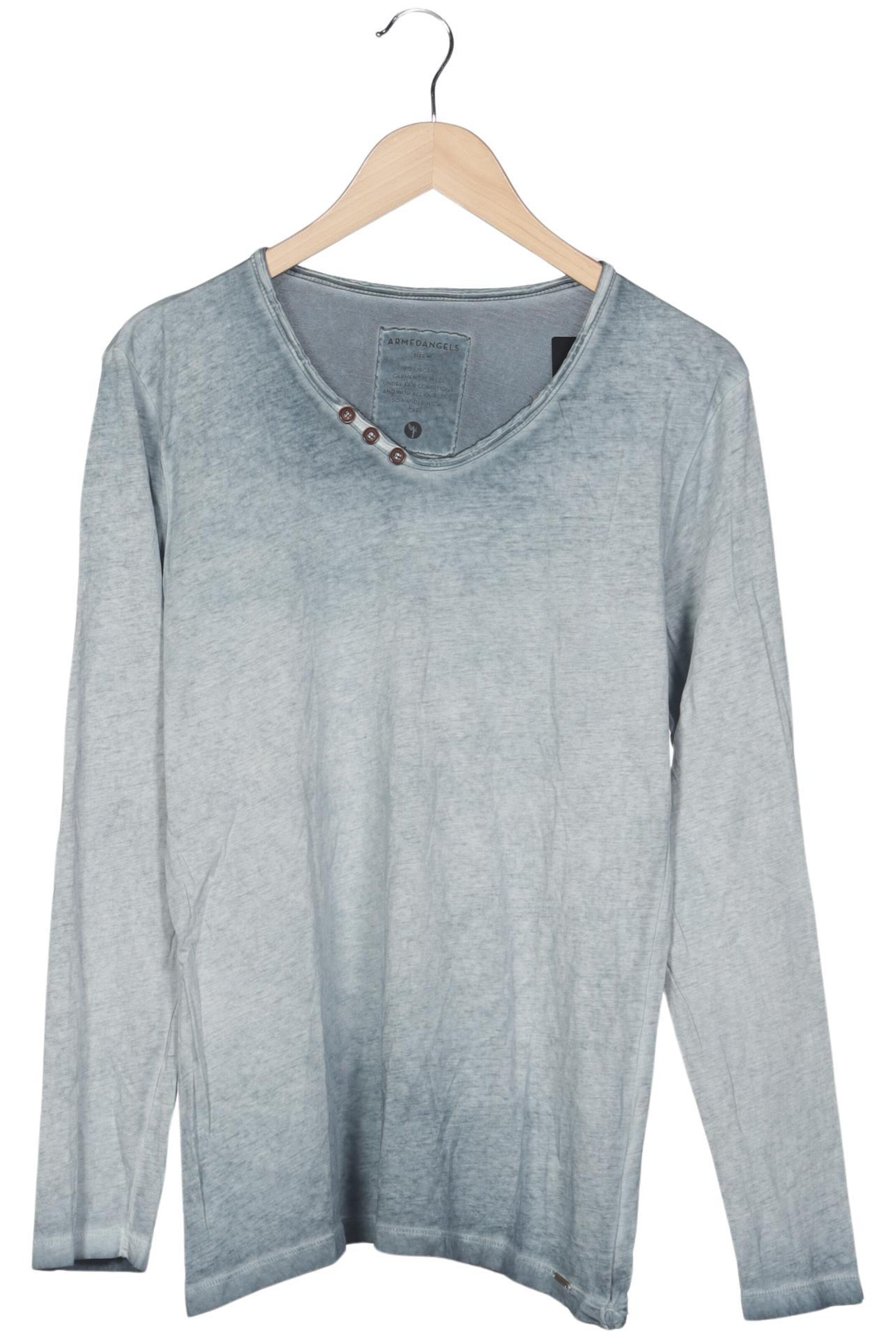 ARMEDANGELS Langarmshirt M in Blau: Vorderseite