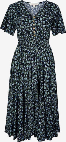 Robe Apricot en bleu : devant