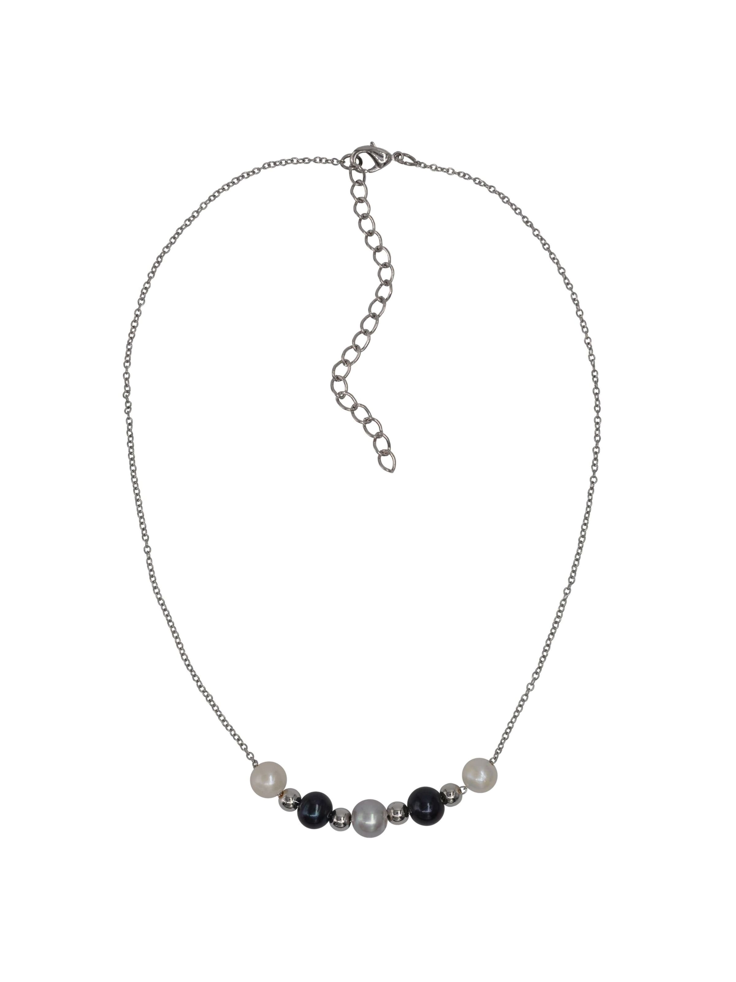 Steuer Necklace 'Collier' in Silver: front
