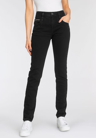 Herrlicher Slimfit Jeans in Schwarz: predná strana