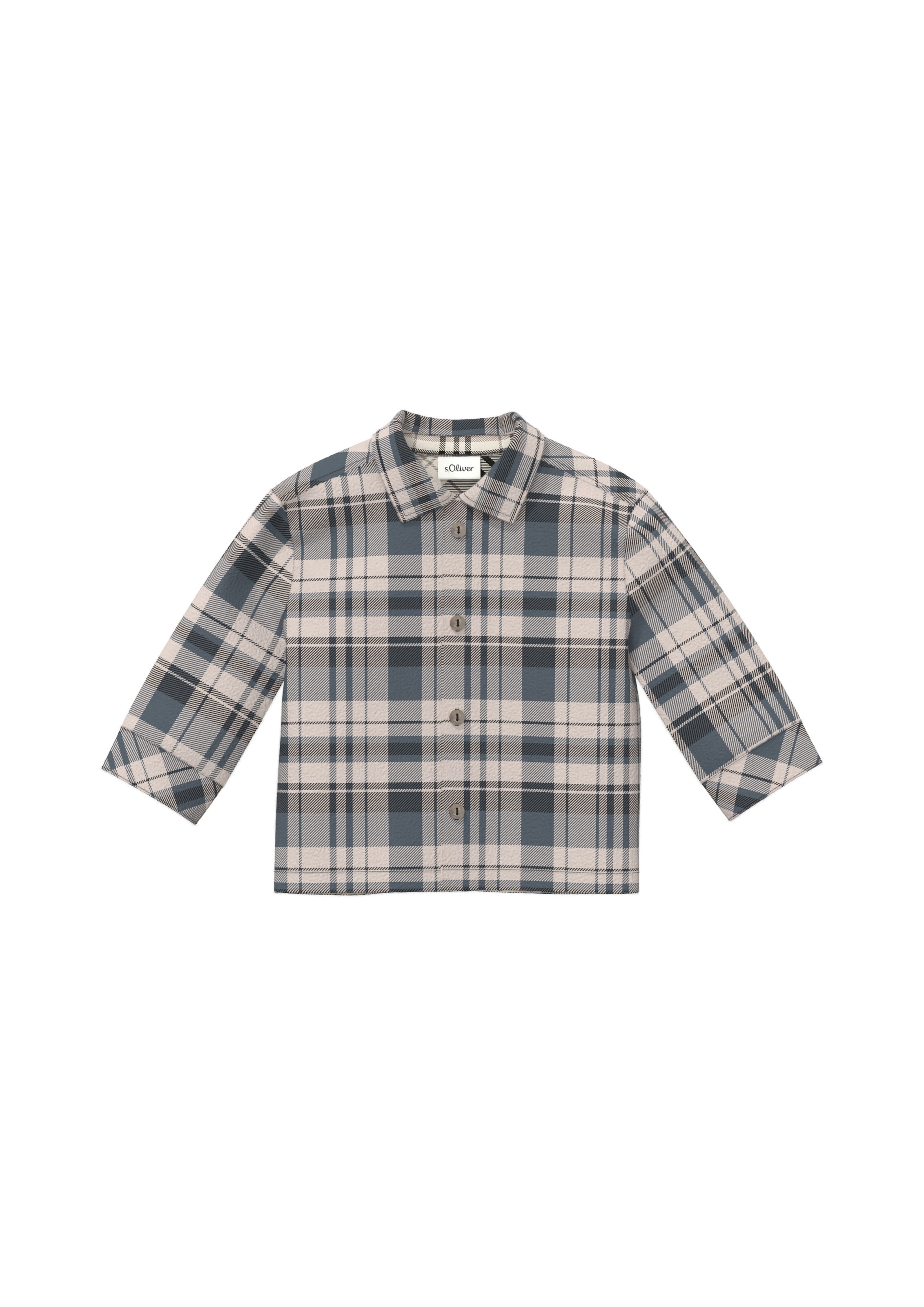 s.Oliver Regular fit Overhemd in Beige: voorkant