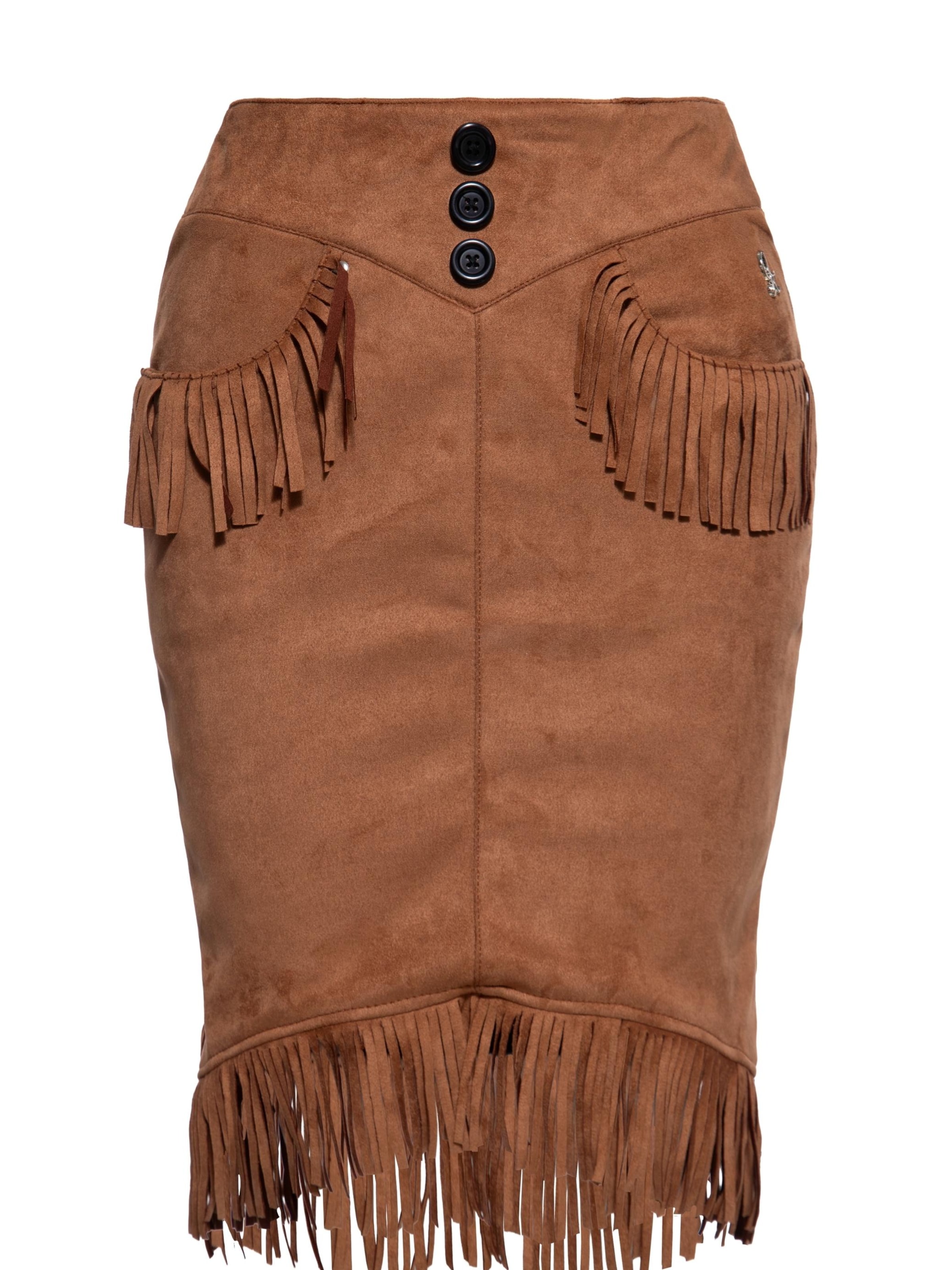 Queen Kerosin Skirt in Brown, Item view