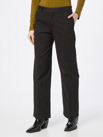 LEVI'S ® Loosefit Pantalon 'Baggy Trouser' in Zwart: voorkant