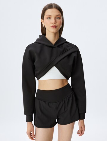 Koton Sweatshirt in Schwarz: Vorderseite