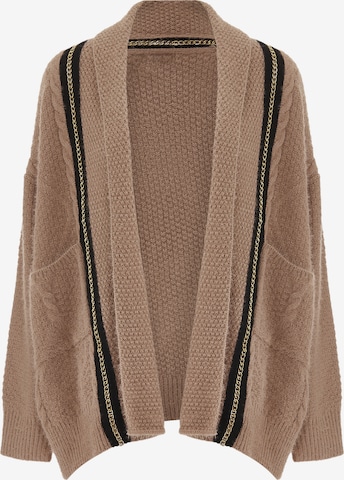 faina Gebreid vest in Roze: voorkant