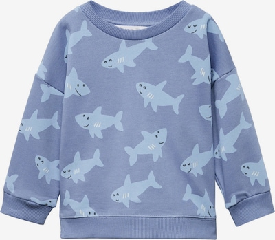 MANGO KIDS Sweat en bleu-gris / bleu clair / blanc cassé, Vue avec produit