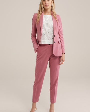 Slimfit Pantaloni di WE Fashion in rosa