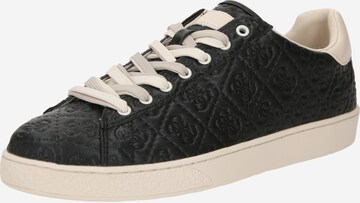 GUESS Låg sneaker 'Nola' i svart: framsida