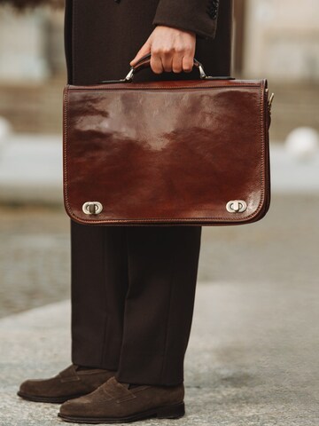 Time Resistance Briefcase 'Illusions' in Brown