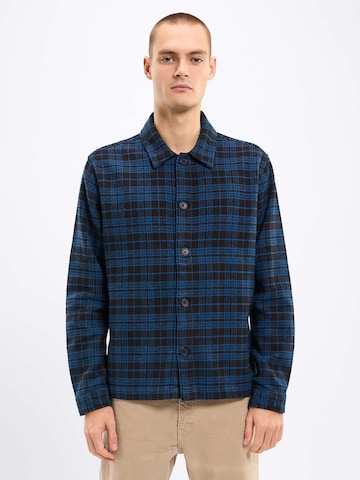 KnowledgeCotton Apparel Regular Fit Hemd in Blau: predná strana