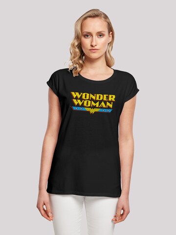 F4NT4STIC Shirt 'DC Comics Wonder Woman' in Zwart: voorkant