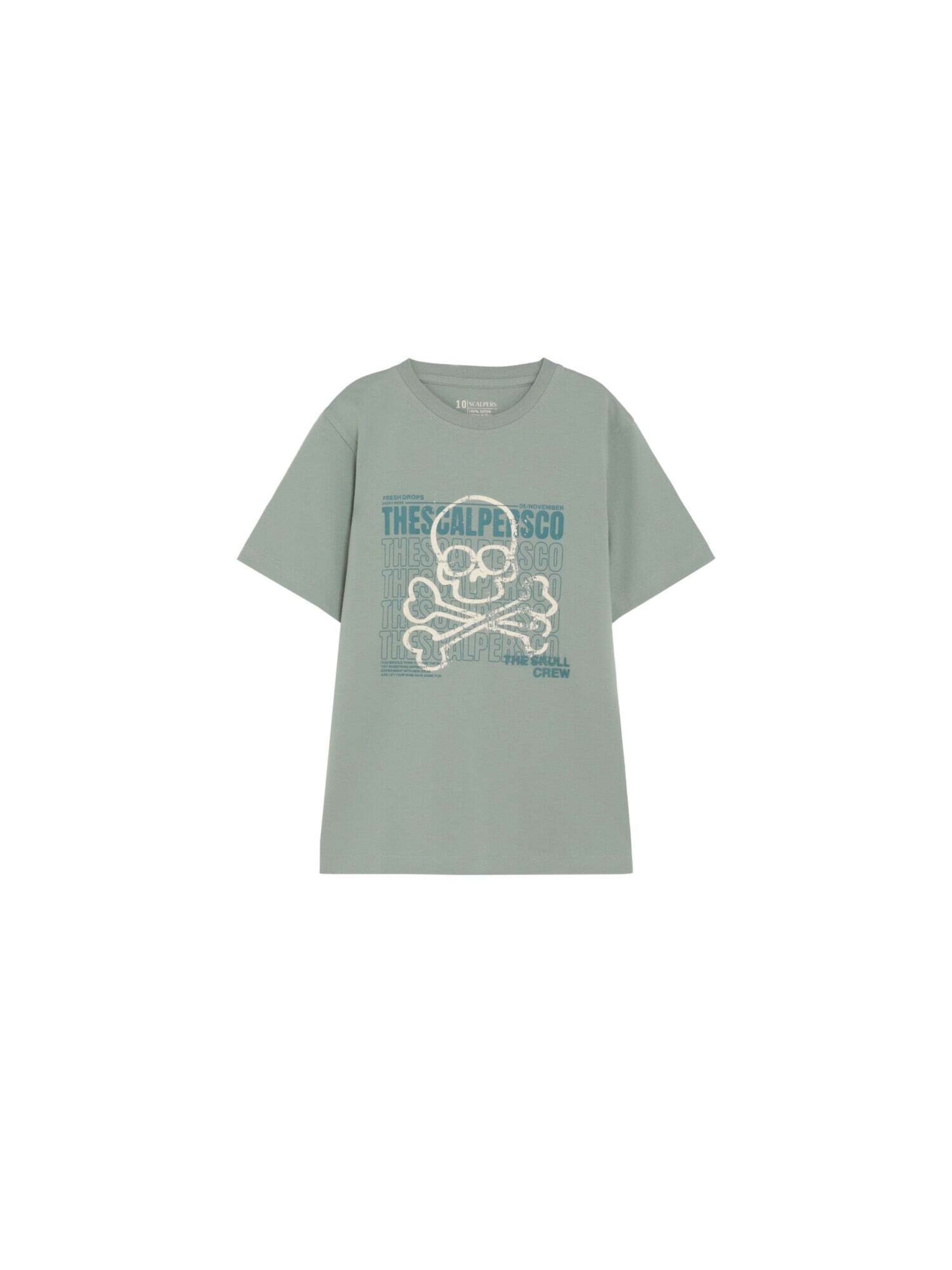 Tricou funcțional ' ' de la Scalpers pe verde: față