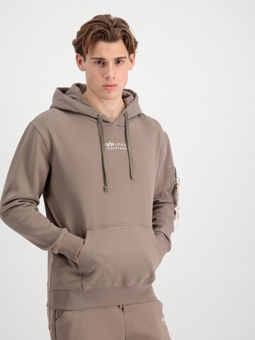 ALPHA INDUSTRIES Mikina - Hnedá