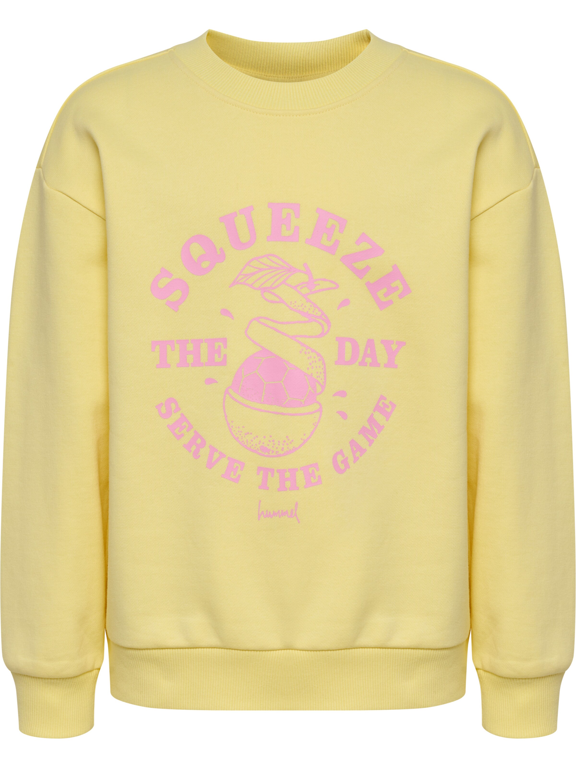 Hummel Sweatshirt in Geel: voorkant