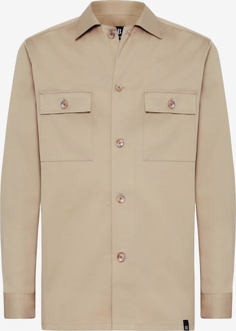 Boggi Milano Regular fit Tussenjas in Beige: voorkant