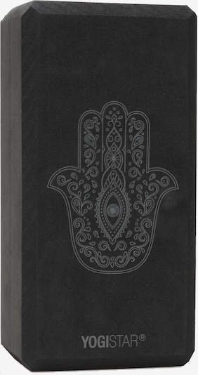 YOGISTAR.COM Yoga Block 'Hand Of Fatima' in Stone / Black, Item view