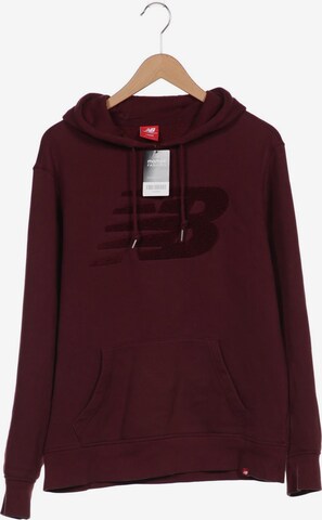 new balance Sweatshirt & Zip-Up Hoodie in L in Red: front