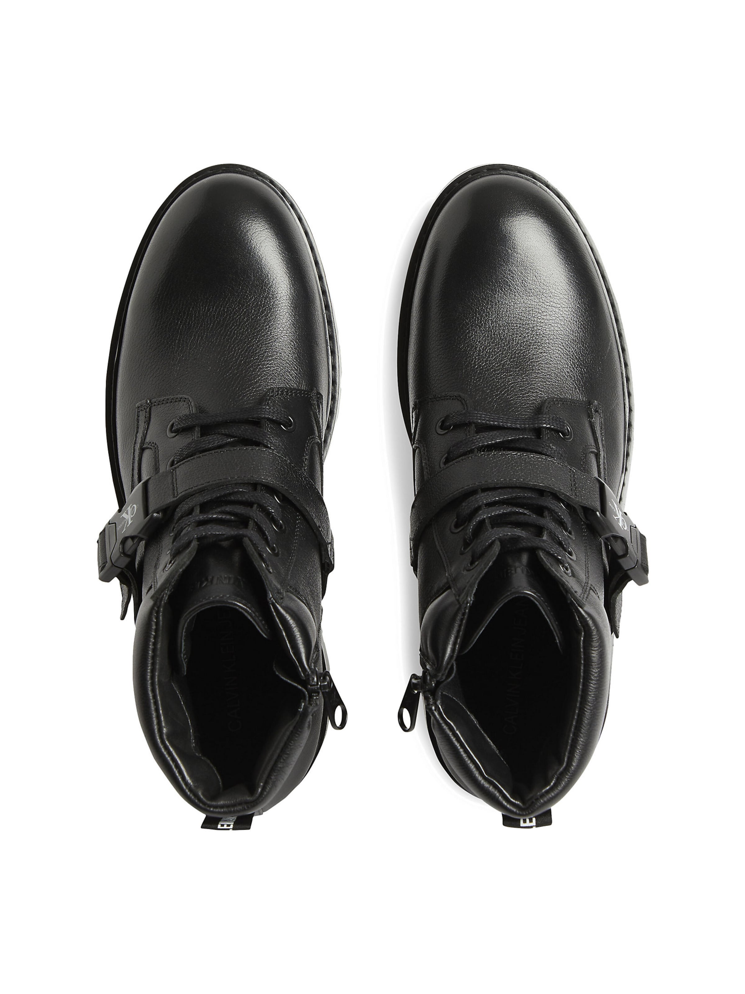 Chaussures Bottines à lacets Calvin Klein en Noir 