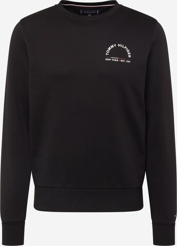 TOMMY HILFIGER Sweatshirt in Zwart: voorkant