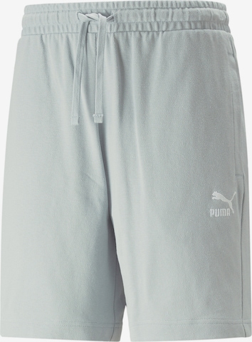 PUMA Широка кройка Панталон в сиво: отпред
