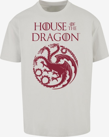 T-Shirt 'House Of The Dragon Targaryen Crest Logo' F4NT4STIC en gris : devant