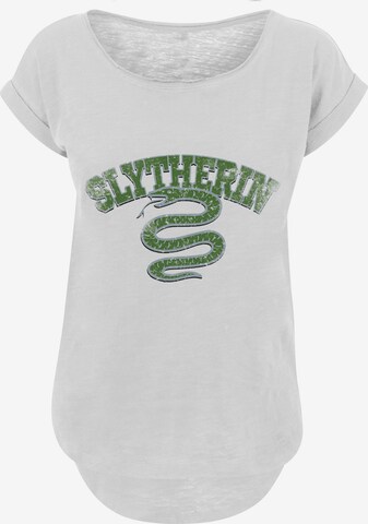 Maglietta 'Harry Potter Slytherin Sport Wappen' di F4NT4STIC in bianco: frontale