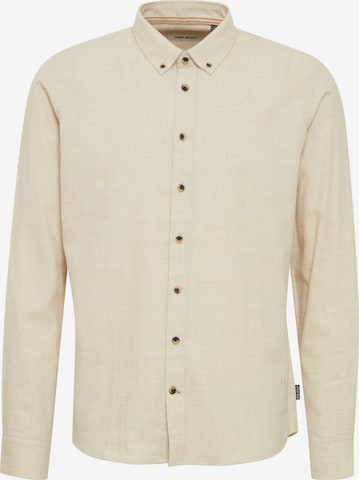 BLEND Regular fit Button Up Shirt 'Burley' in Beige: front