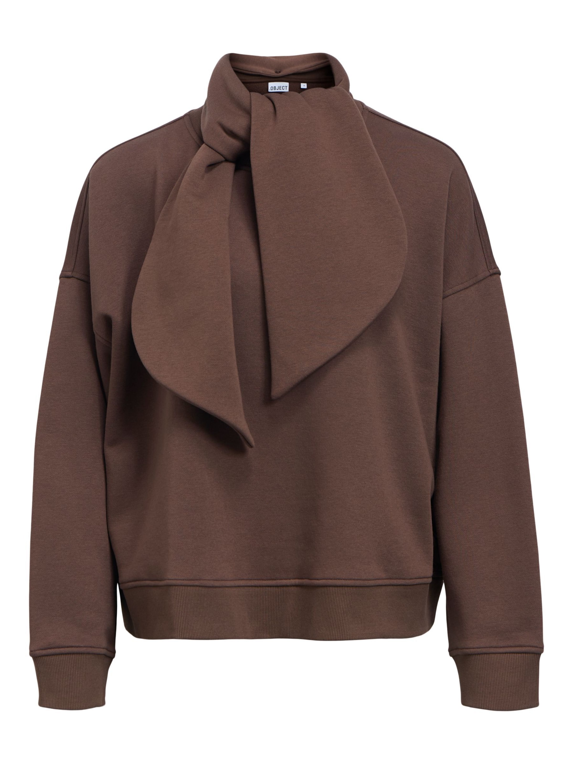OBJECT Sweatshirt 'OBJArina' in Brown: front