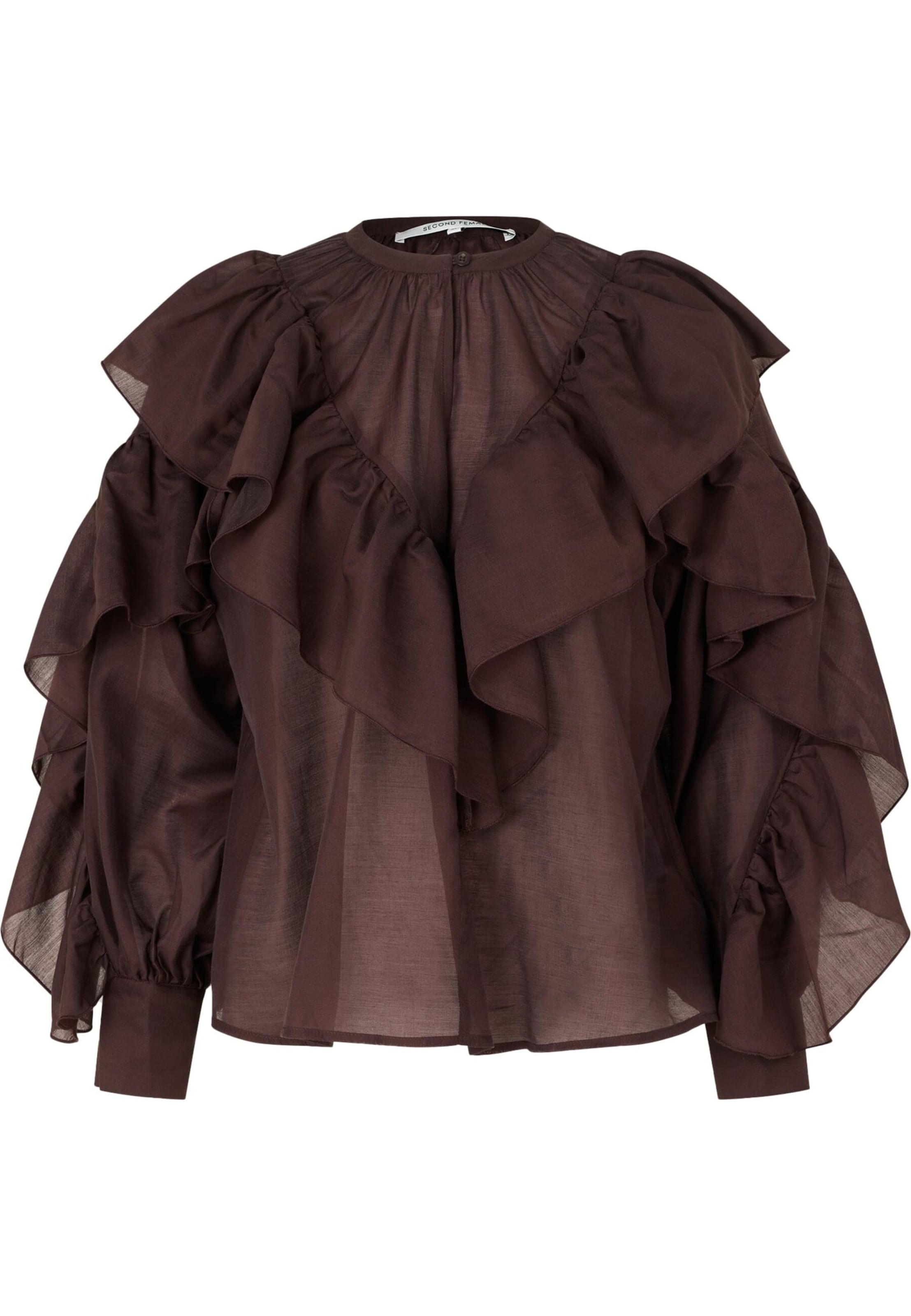 SECOND FEMALE Μπλούζα σε καφέ: μπροστά