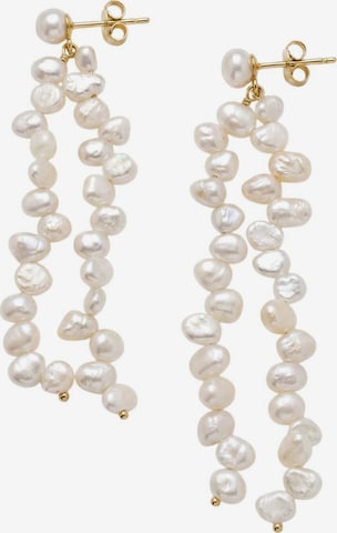 PURELEI Ohrringe 'Pearl Muse' in Weiß: Vorderseite