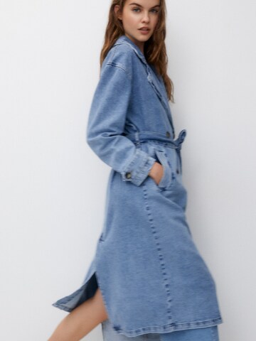 Pull&Bear Between-seasons coat in Blue