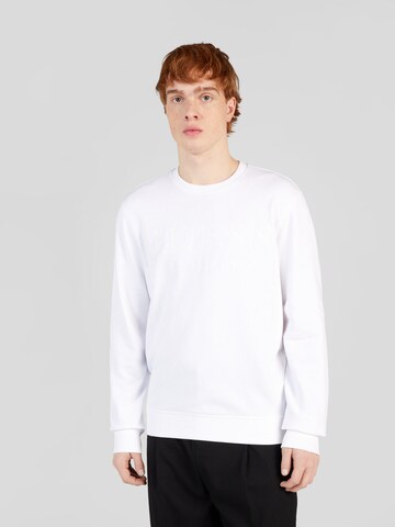 GUESS Sweatshirt 'BEAU' in White: front