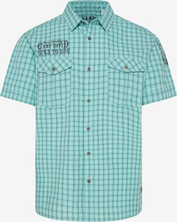 CAMP DAVID Regular fit Button Up Shirt in Blue: front