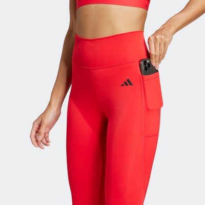 ADIDAS PERFORMANCE Sporthose 'OPT ESS' in kirschrot / schwarz, Produktansicht
