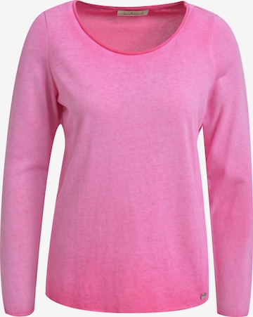 Smith&Soul Basic Langarmshirt mit Rollkanten in Rot: Vorderseite