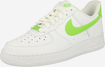 Nike Sportswear Låg sneaker 'AIR FORCE 1 07' i vit: framsida