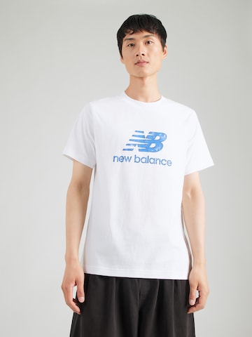 T-Shirt new balance en blanc : devant
