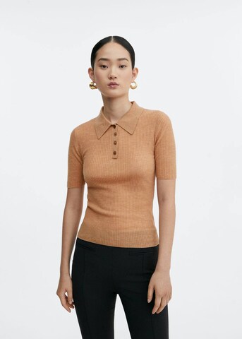 MANGO Sweater 'Rodin' in Brown: front