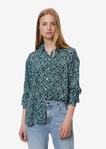 Marc O'Polo DENIM Blouse in Groen: voorkant