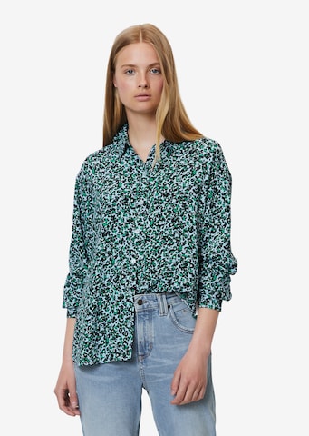 Marc O'Polo DENIM Blouse in Green: front