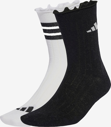 juoda ADIDAS SPORTSWEAR Sportinės kojinės 'Glow Sock 2 Pack': priekis