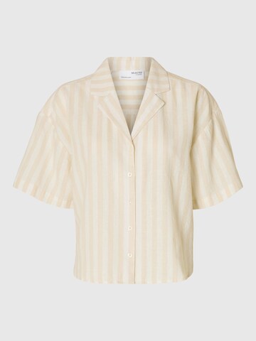 SELECTED Blouse in Wit: voorkant