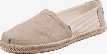 TOMS Espadrilles in Beige: voorkant