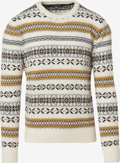 KOROSHI Sweater 'Punto' in Camel / Light grey / Black / White, Item view