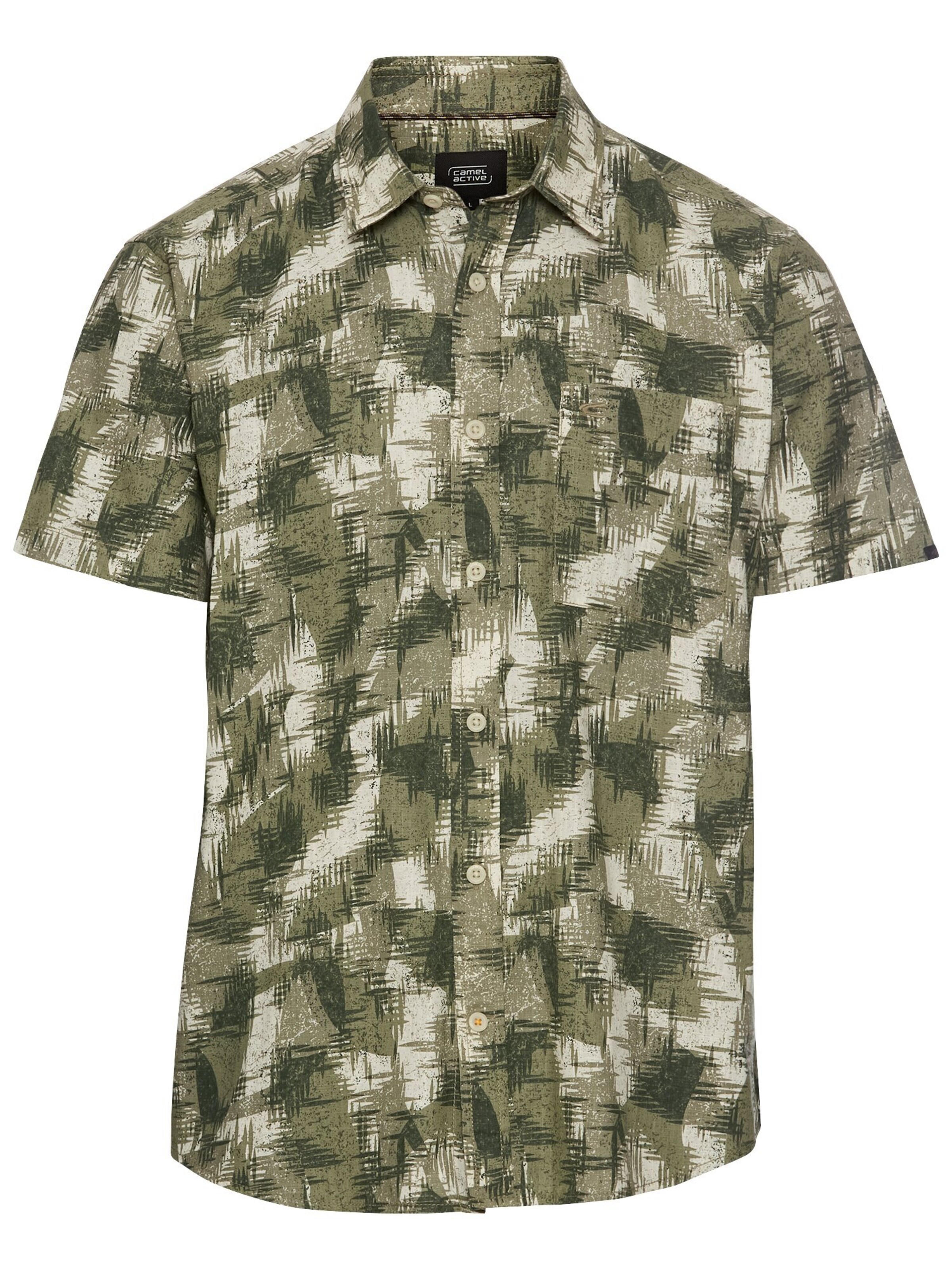 CAMEL ACTIVE Regular fit Button Up Shirt in Green: front