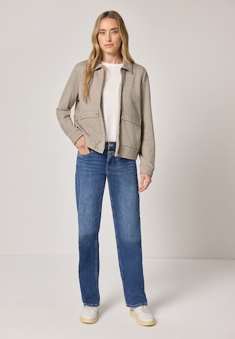 STREET ONE Between-Season Jacket 'Herringbone' in Brown