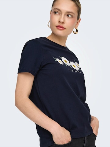ONLY Tričko 'ONLKITA DAISY' - Modrá