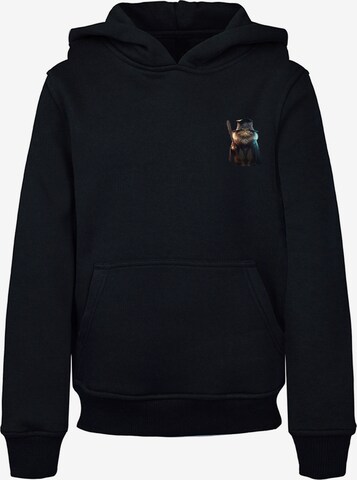 F4NT4STIC Sweatshirt 'Wizard Cat' in Schwarz: predná strana