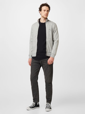 JACK & JONES Zip-Up Hoodie 'ANDY' in Grey