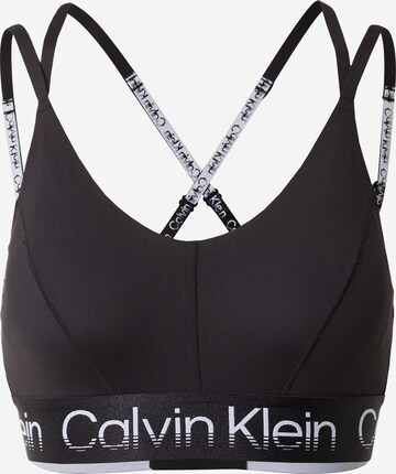 Bustier Soutien-gorge Calvin Klein Sport en noir : devant